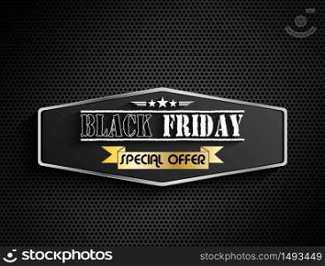 Black friday special offer.Vector