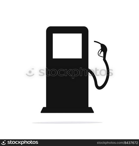 black gas station icon. Vector illustration. stock image. EPS 10.. black gas station icon. Vector illustration. stock image. 