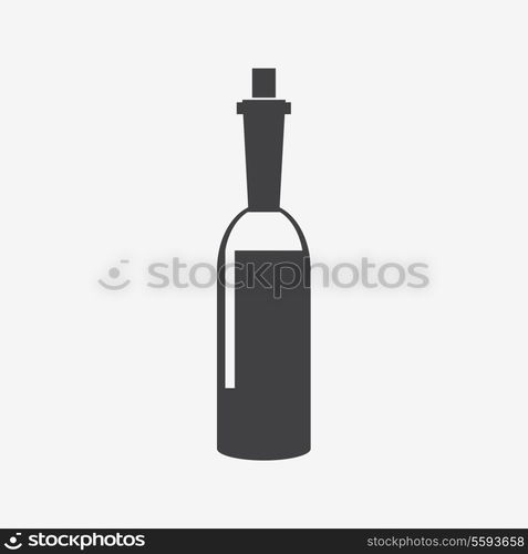 black glossy wine bottles with highlight