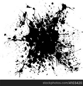 black gothic grunge ink splat with room to add your own text