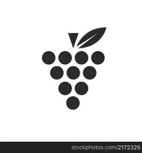 black grape icon vector illustrtion template