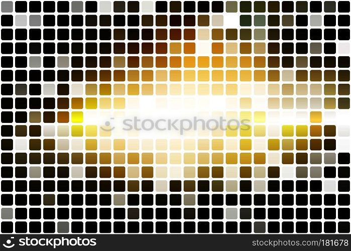 Black grey yellow white occasional opacity vector square tiles mosaic over white  background   
