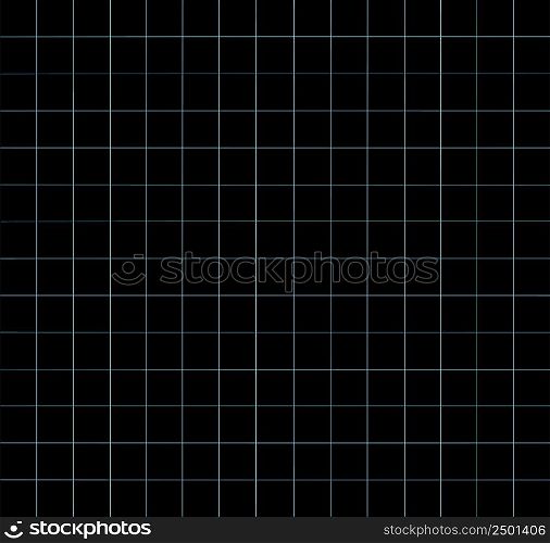 black grid notebook paper texture, clean squared blank sheet vector illustration