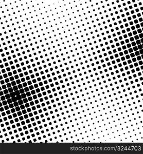 black halftone dots (vector illustration)