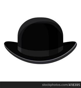Black hat icon. Cartoon illustration of black hat vector icon for web. Black hat icon, cartoon style
