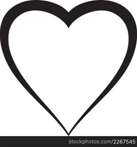 Black heart icon vector design
