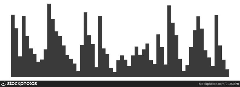 Black histogram icon. Statistical number data distribution isolated on white background. Black histogram icon. Statistical number data distribution