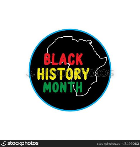 black history day icon vector, african flag template, background poster