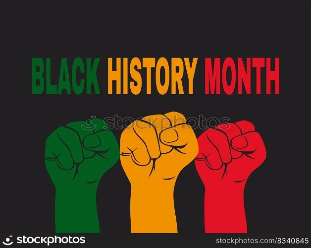 Black History Month. African American History. Celebrated annual. Poster, card, banner, background. Vector illustration