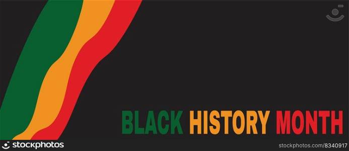 Black History Month Background.African American History. Celebrated annual. Poster, card, banner. Vector illustration 