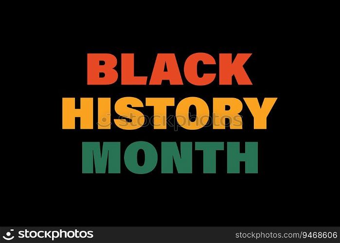 Black history month background illustration