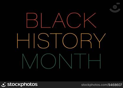 Black history month background illustration