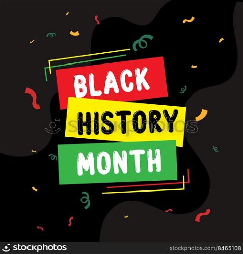 black history month day icon background vector design commemorating africa