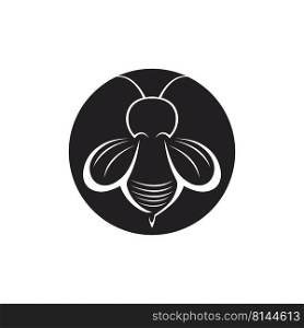 black ho≠y bee logo vector icon illustration design