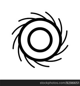 black hole icon vector template illustration logo design
