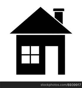 Black home in the simple style.. Black home in the simple style for finance or web.