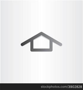 black house icon vector design element