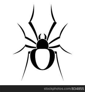 Black house spider icon. Simple illustration of black house spider vector icon for web design isolated on white background. Black house spider icon, simple style