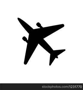 black icon flying towards the west on a white background