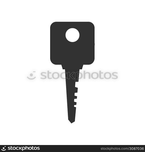 Black key icon on a white background. Black key icon