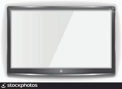 Black LCD TV Screen