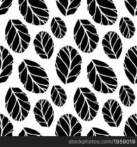 Black leaves pattern for fashionable textile design. Black leaves pattern for fashionable textile design.