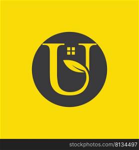 black letter u logo on yellow background