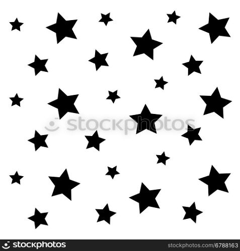 black little star pattern background. black little star pattern background vector art illustration