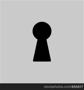 black lock vector icon on gray background. Eps10. black lock vector icon on gray background