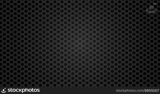 Black metal grill texture steel background. Perforated metal sheet. Black technical background. 3D realistic vector illustration.. Black metal grill background. Vector illustration