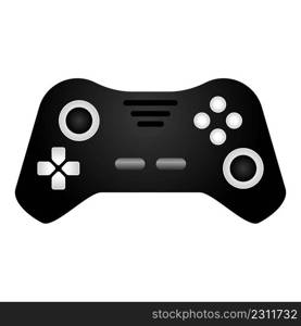 Black modern joystick icon cartoon vector. Game control. Arcade controller. Black modern joystick icon cartoon vector. Game control