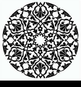 black oriental ottoman design twenty-four