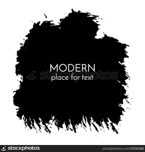 Black paint, ink brush strokes, brushes, lines. Dirty artistic design elements, boxes, frames for text Vector. Black paint, ink brush strokes, brushes, lines. Dirty artistic design elements, boxes, frames for text