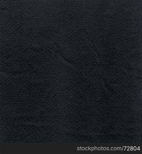 Black paper watercolor texture in square format. Black paper watercolor texture with damages, folds and scratches. Grunge empty blank background with space for text. Vector illustration clip-art design element saved in 8 eps