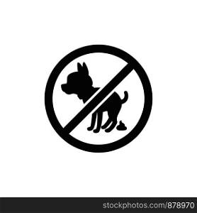Black park sign with dog silhouette, vector illustration. Black park sign with dog silhouette