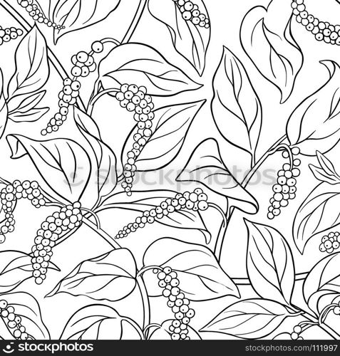 black pepper seamless pattern. black pepper seamless pattern on white background