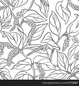 black pepper seamless pattern. black pepper seamless pattern on white background