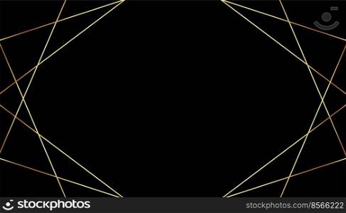 black premium background with golden geometric lines design