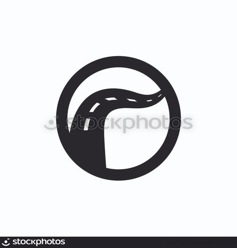 Black road way vector template illustration