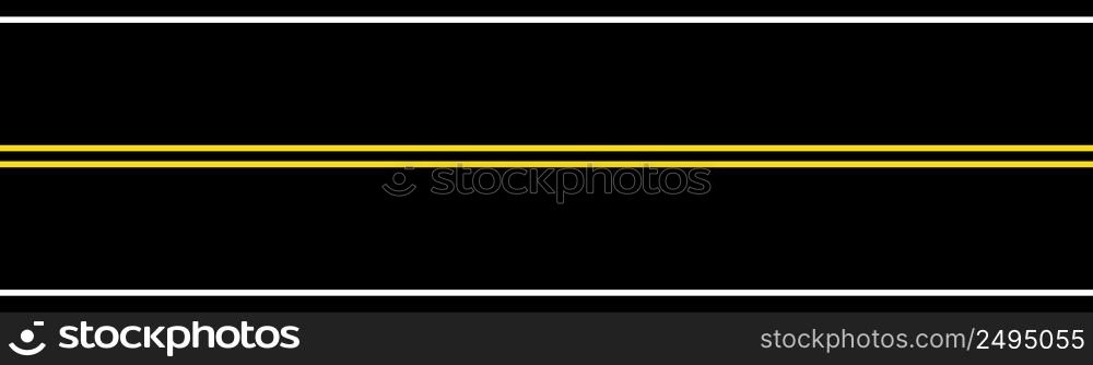 Black road yellow stripe. Section of the road with a yellow stripe. Vector illustration. stock image. EPS 10.. Black road yellow stripe. Section of the road with a yellow stripe. Vector illustration. stock image. 