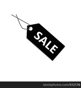 black sale tag on white background. black sale tag sign. flat style. black sale tag icon for your web site design, logo, app, UI. black sale tag symbol.