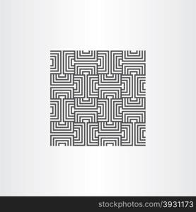 black seamless pattern line background element design
