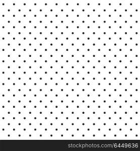 black seamless polka dots pattern