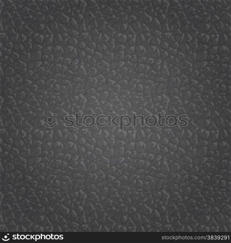 Black seamless vector leather texture background