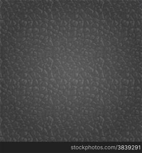 Black seamless vector leather texture background