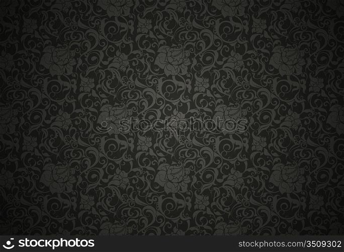 Black Seamless wallpaper pattern