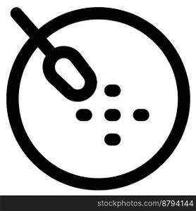 Black sesame soup line vector icon