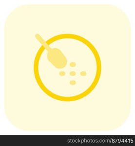 Black sesame soup line vector icon