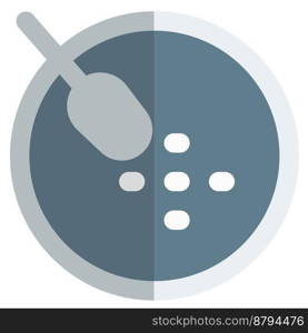 Black sesame soup line vector icon