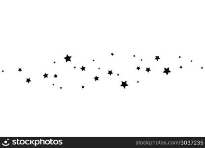 Black Shooting Star with Elegant Star Trail on White Background. Black Shooting Star with Elegant Star Trail on White Background.